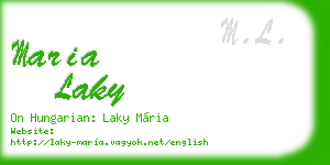 maria laky business card