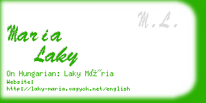 maria laky business card